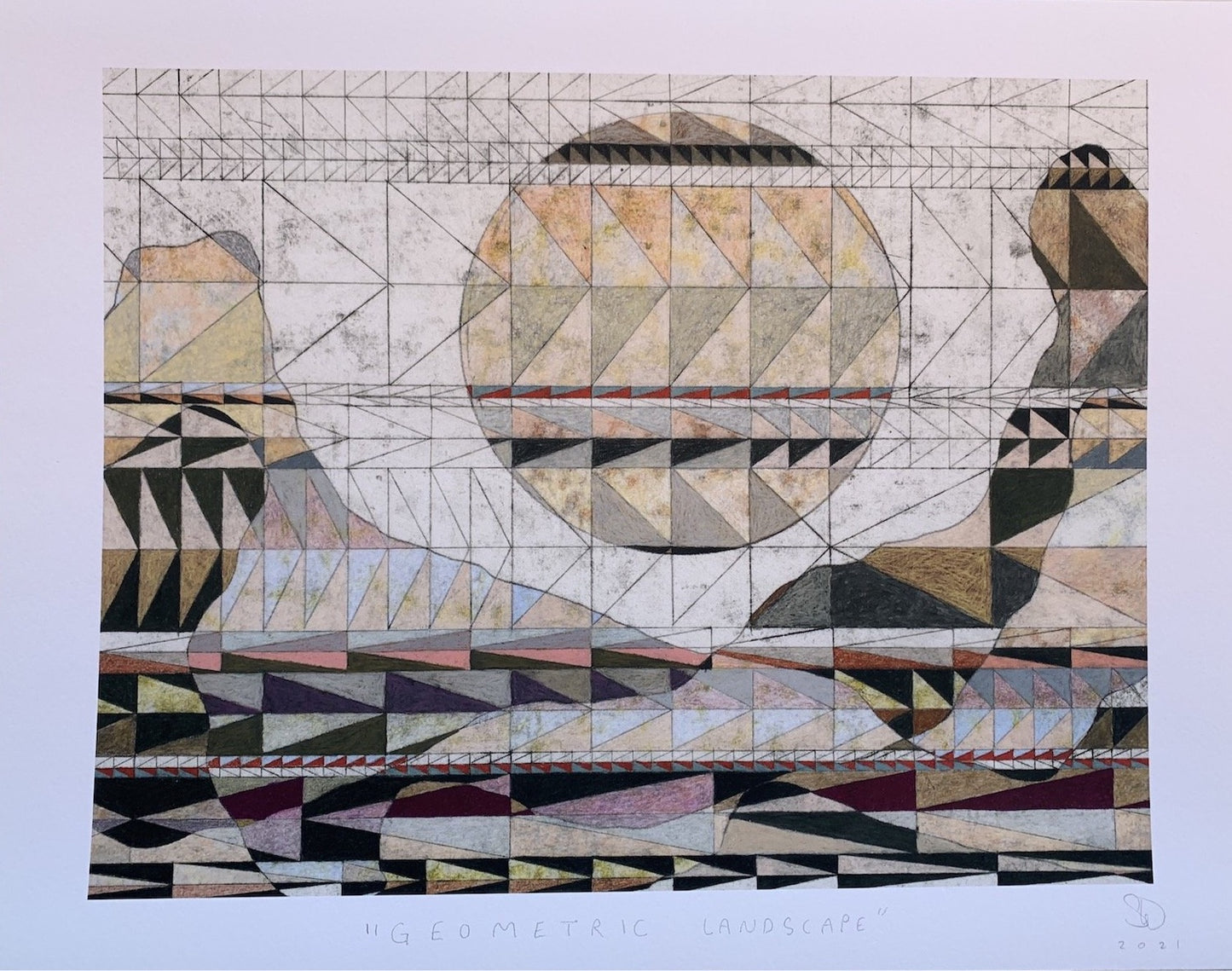 Geometric Landscape - Print