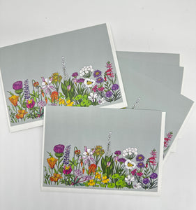 Wildflowers Greeting Cards - set of 5