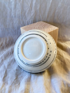 Small Bowl white and black