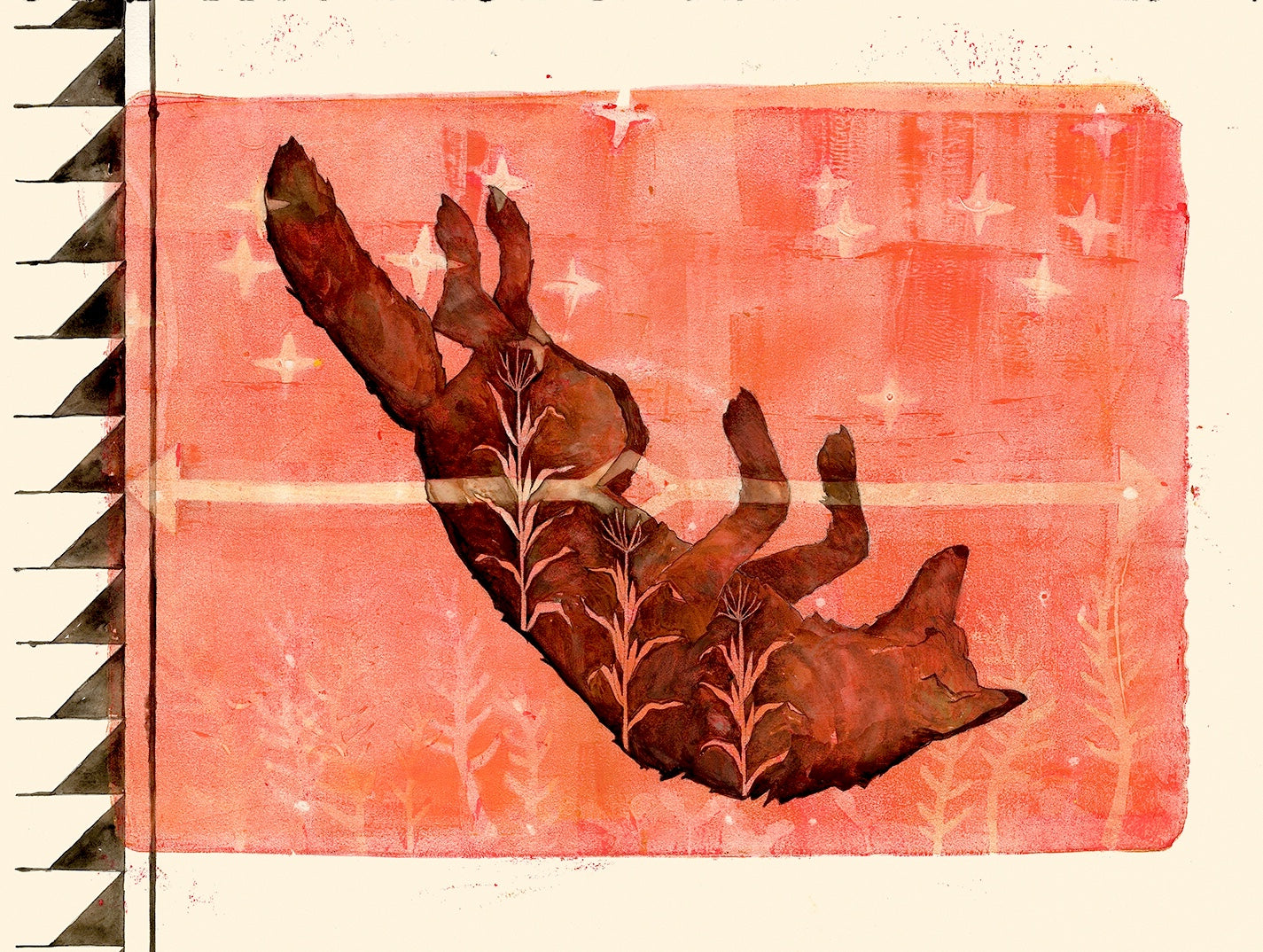 Untethered at the Gate - Coyote - Archival Pigment Giclee print