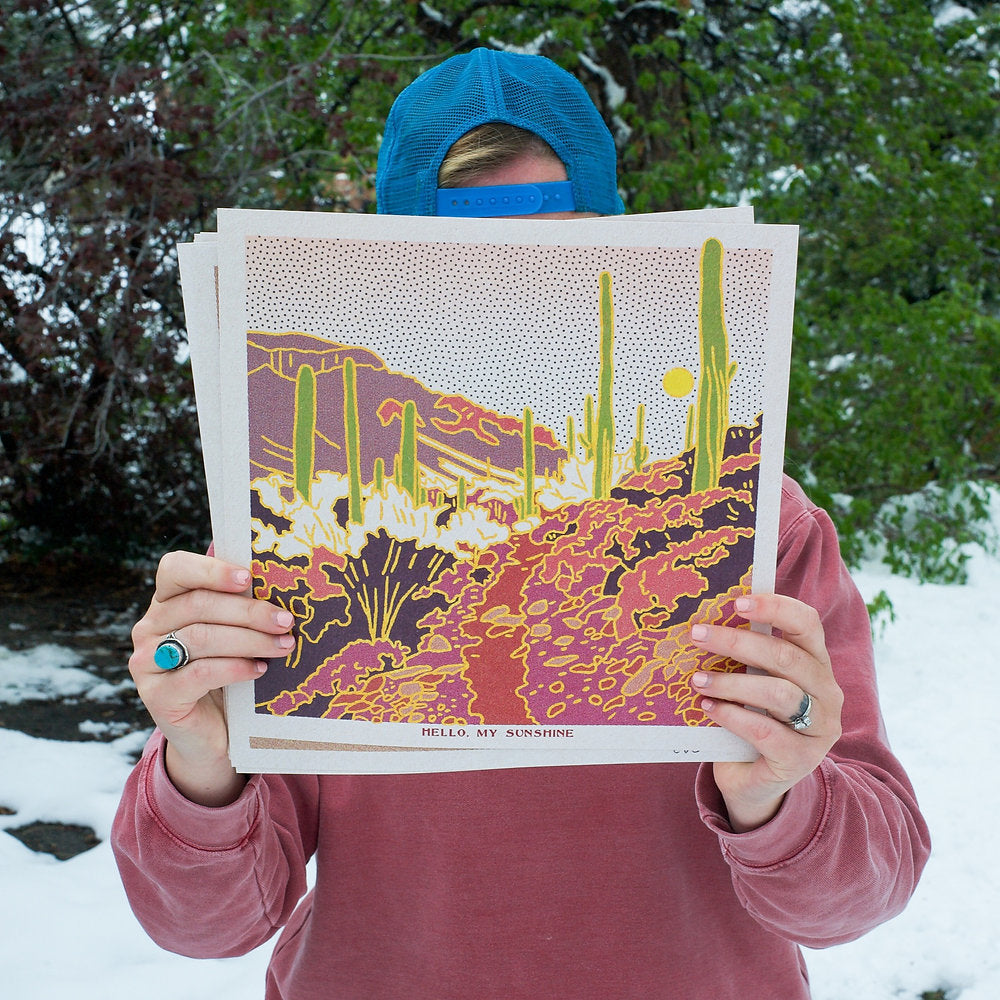 Desert Mountain #14 12 x 12 print