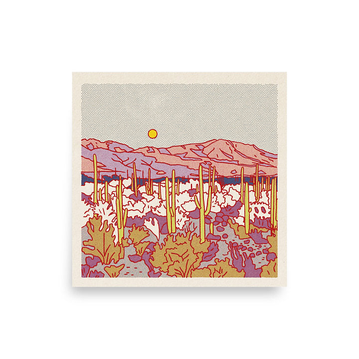 Desert Mountain #5 12 x 12 print