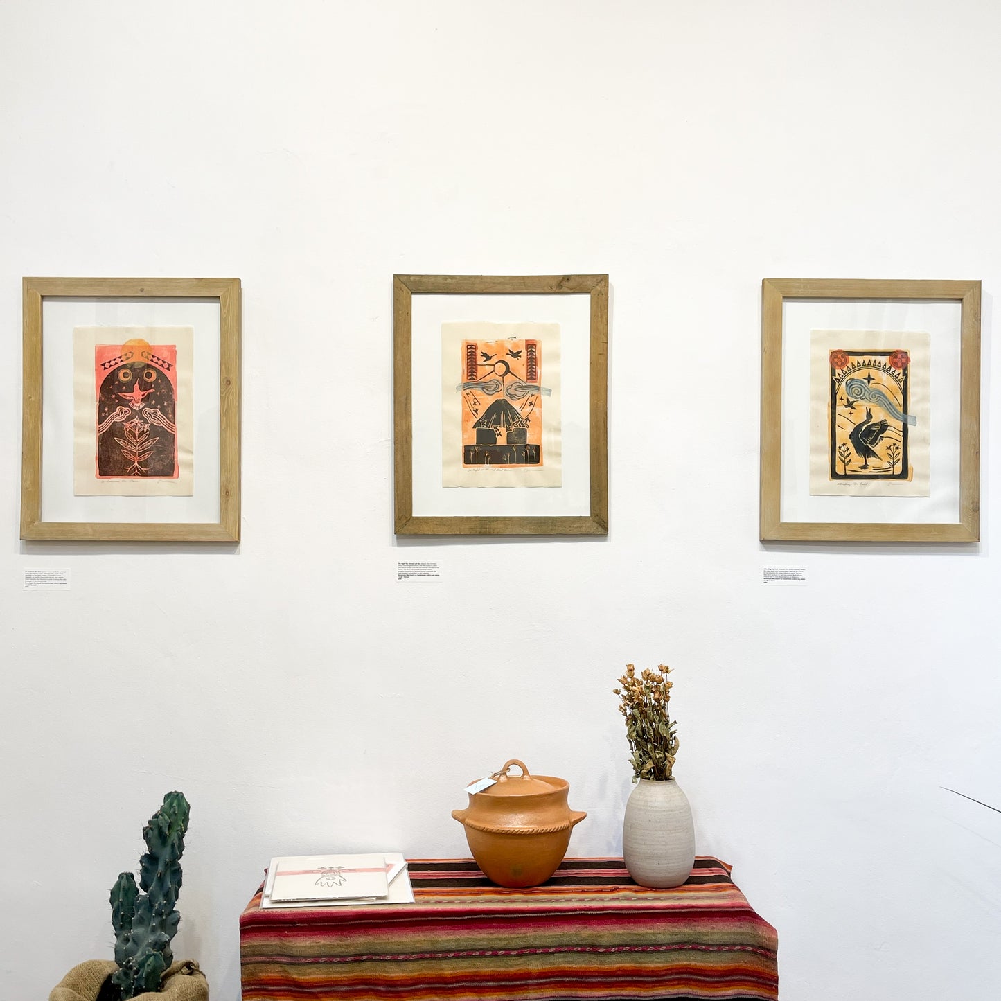 To Summon the Stars ~ Monotype/Blockprint