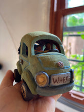 Load image into Gallery viewer, Green Car miniature sculpture
