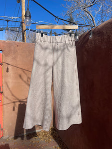 Culotte Pants ~ Hemp & Organic Cotton ~ Tan Stripe