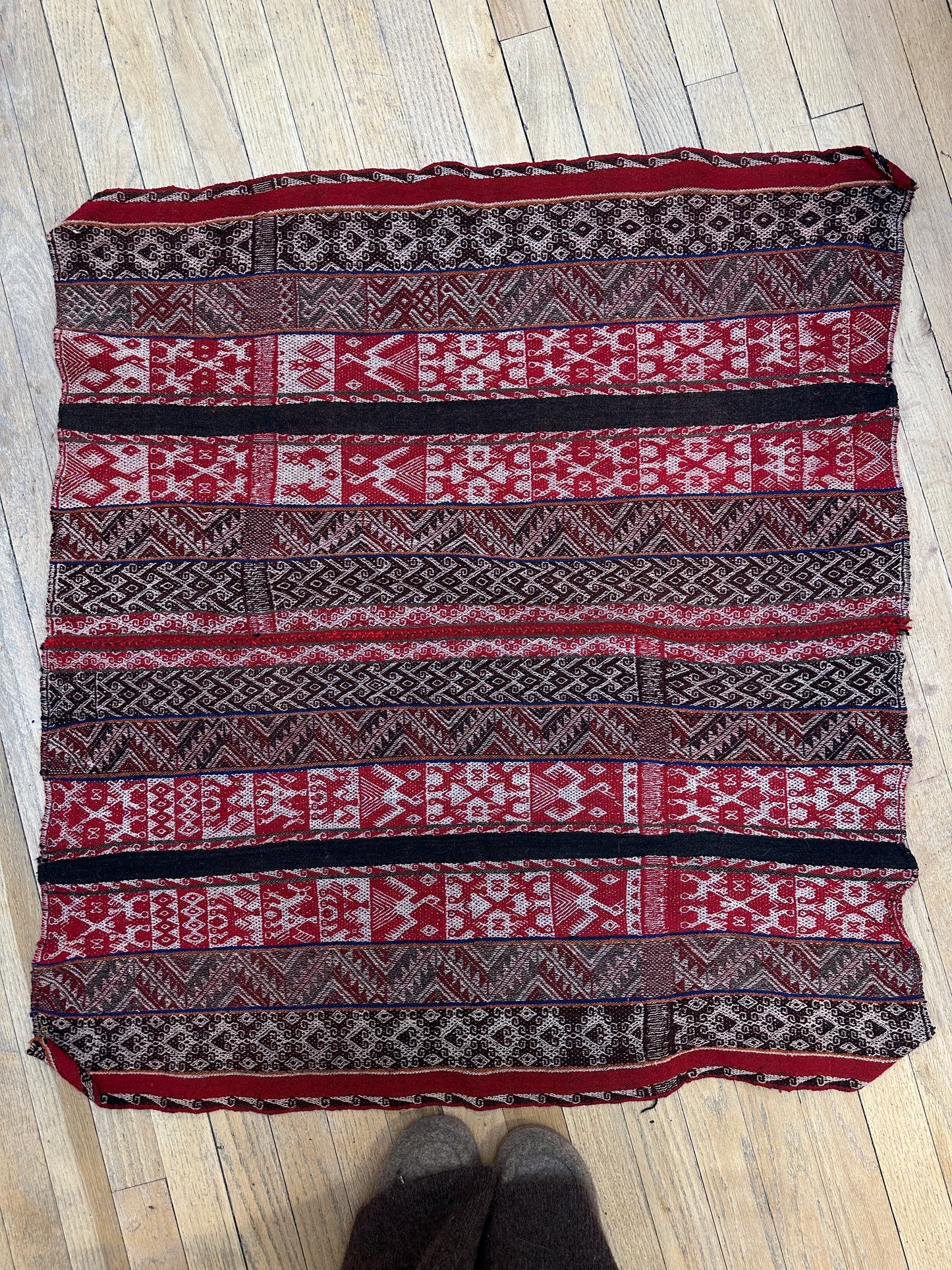 Condor and Sun Aguayo Blanket ~ Andean textiles