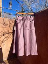Load image into Gallery viewer, High Waisted Long Culotte Pants ~  Hemp &amp; Organic Cotton ~ Rose sage

