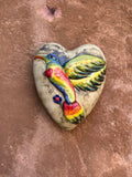 Ceramic Heart with Hummingbird Wall Art - Limited Edition