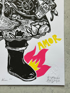 Abundancia - Ekeka - Lino Print