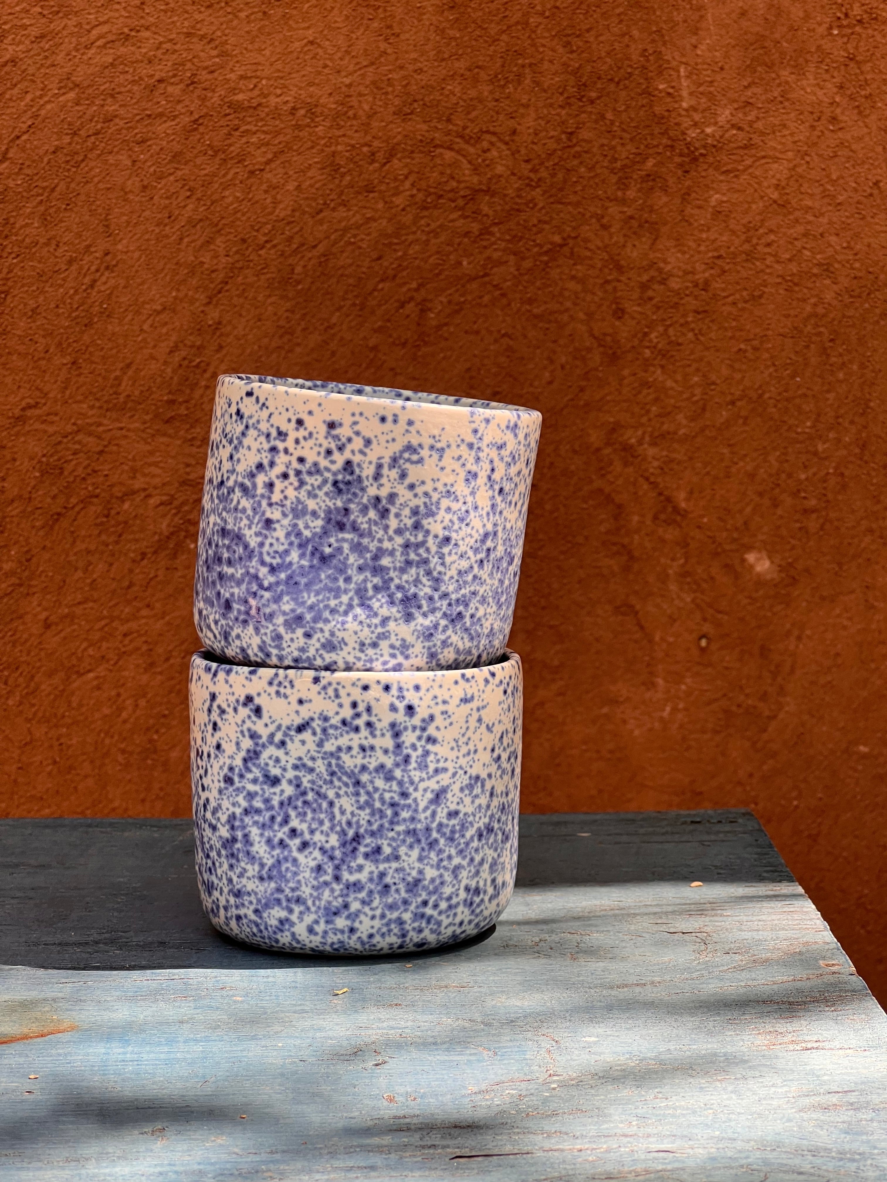 Blue Speckled - Ceramic Thumb Cup