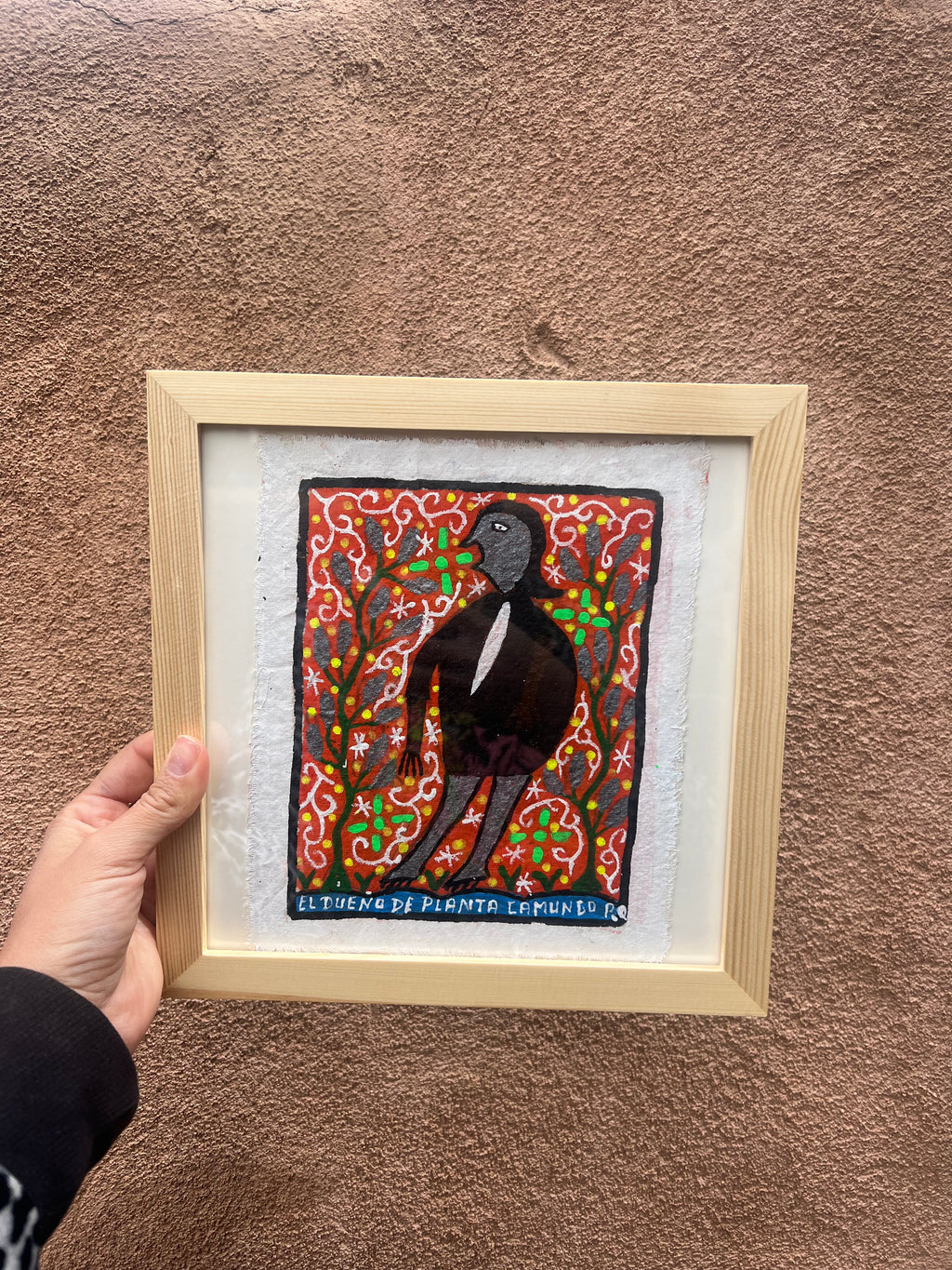 El Dueño de Planta Camungo  ~ painting on canvas 6” by 7”