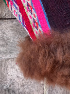 Alpaca fur jacket - Upcycled Bomber Jacket - Alpaca wool