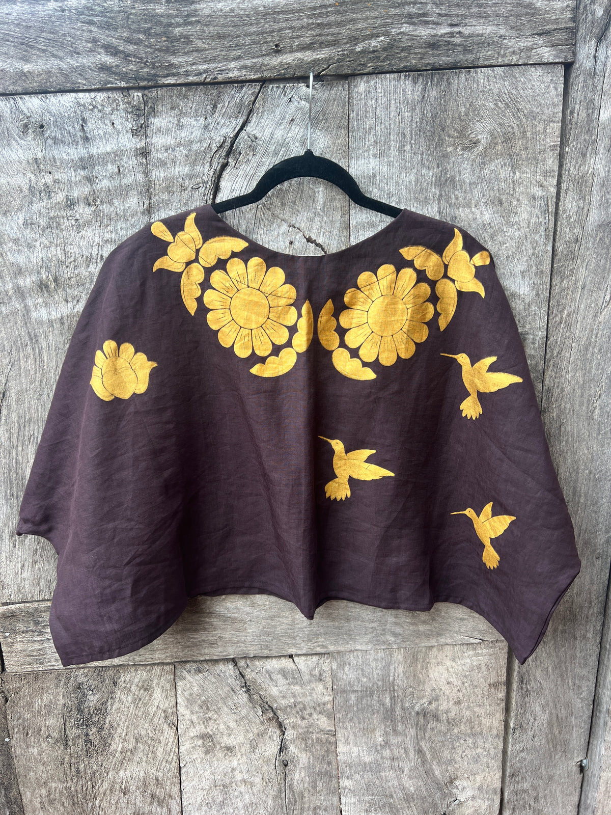 Screenprinted Draped Top • One Size Fits All