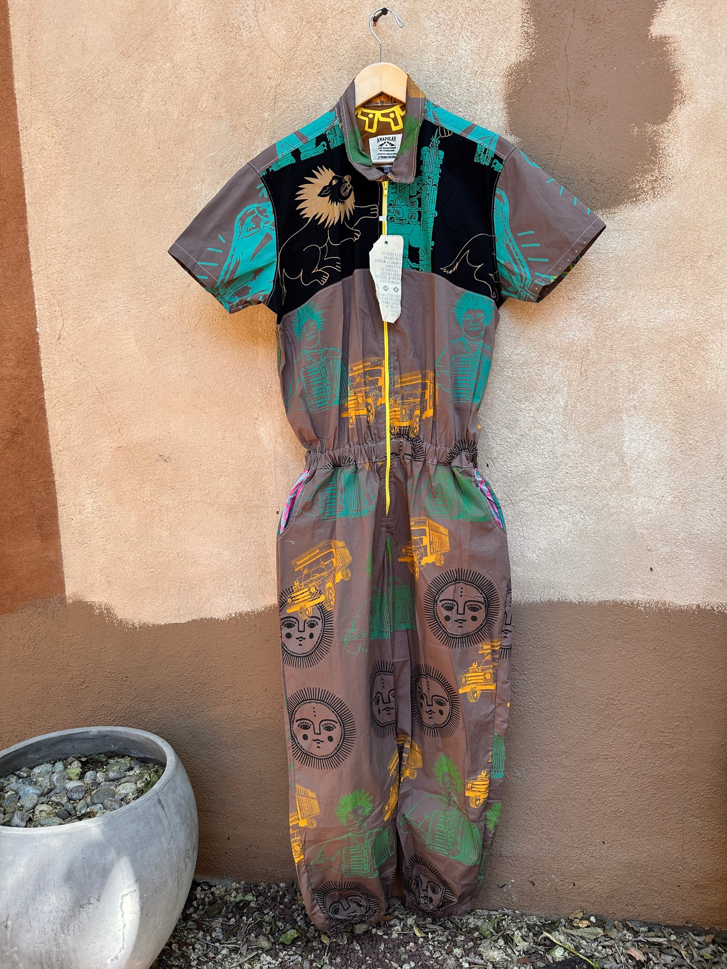 Screenprinted jumpsuit ~ X-Large