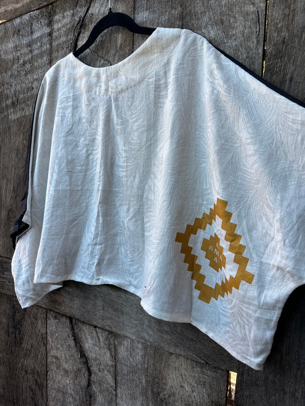Screenprinted Draped Top • One Size Fits All