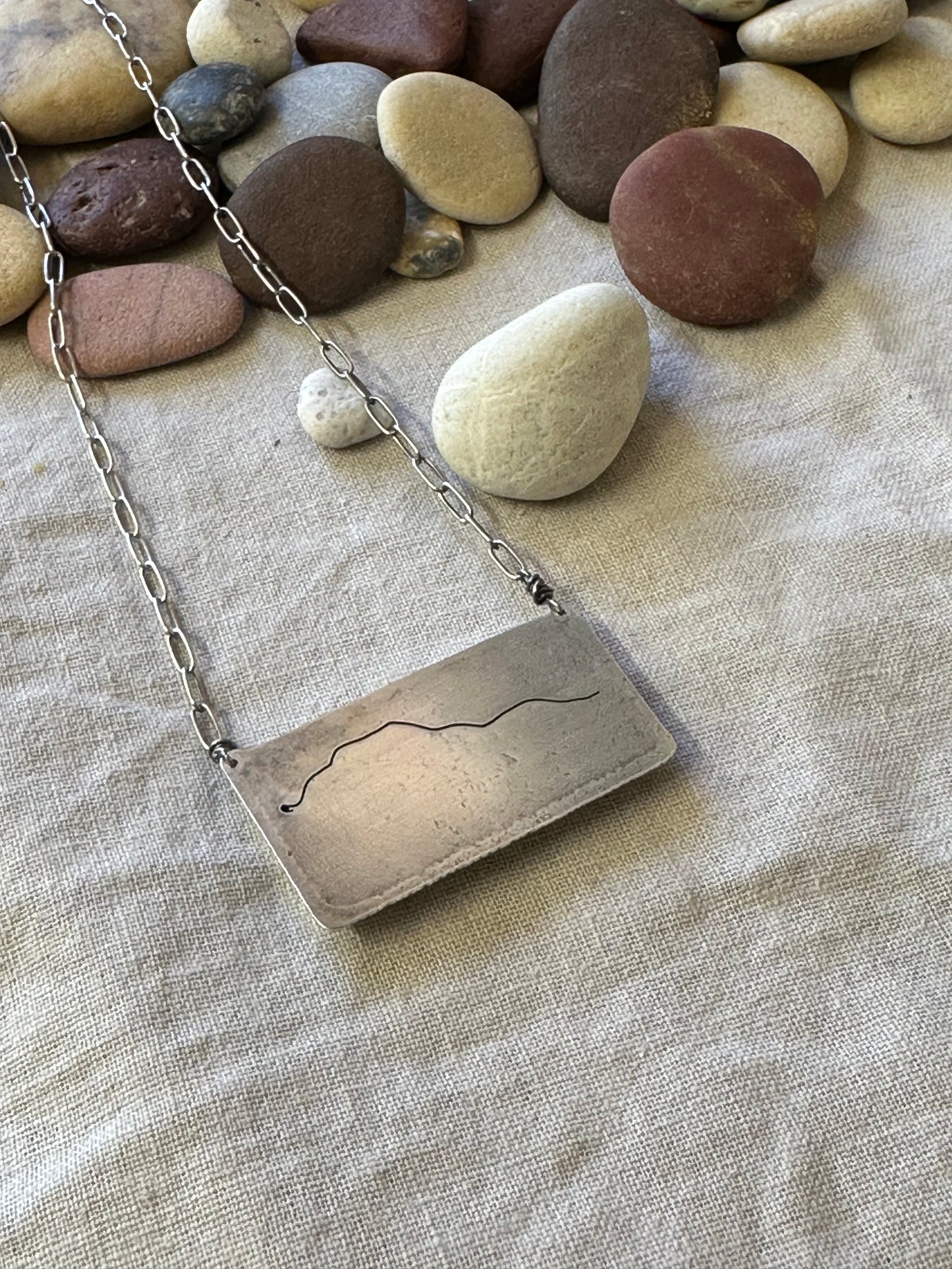 Mexican Flame Agate Statement Necklace