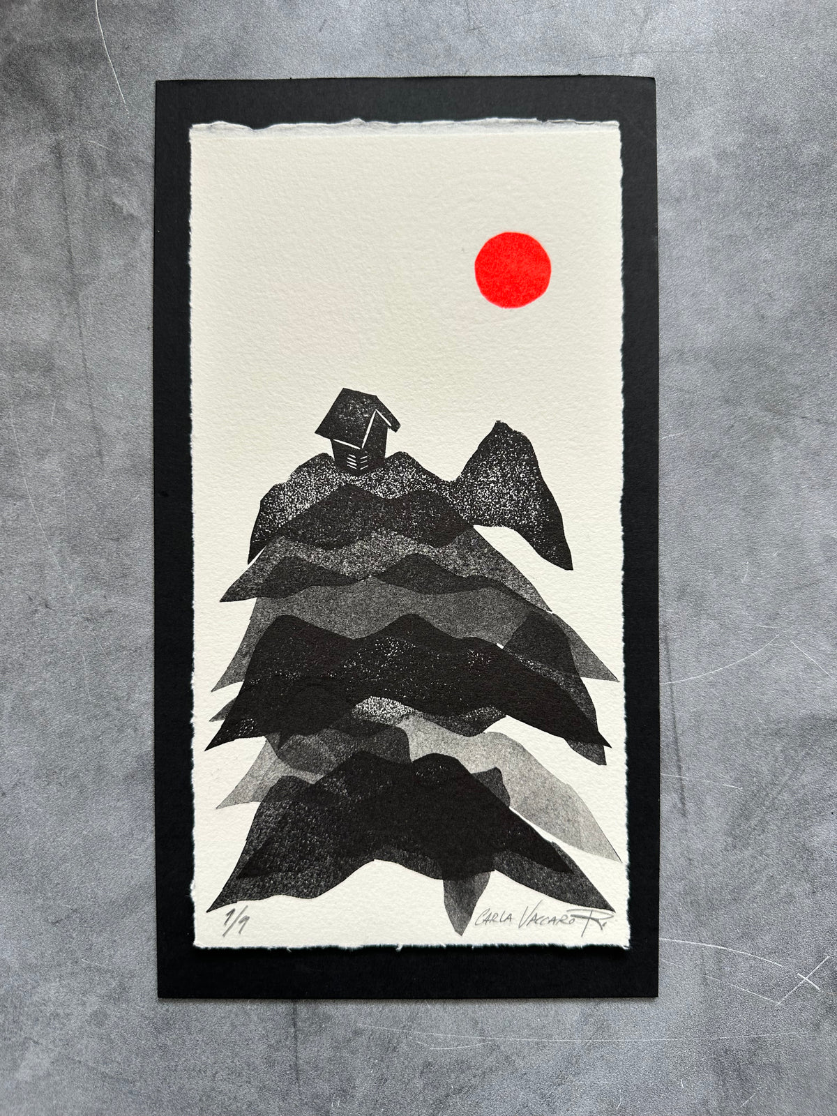 Serie Paraiso Andino - Lino Print 9” x 4.5”