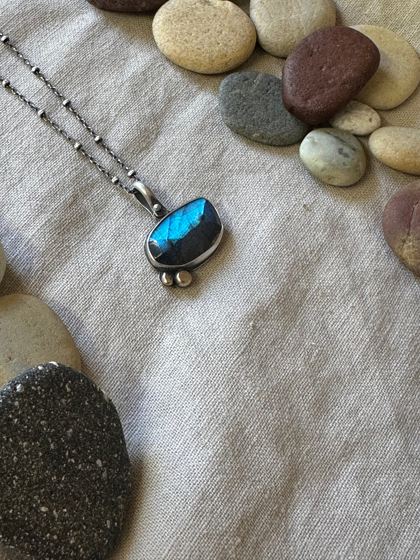 Labradorite & Sterling Silver ~ Necklace