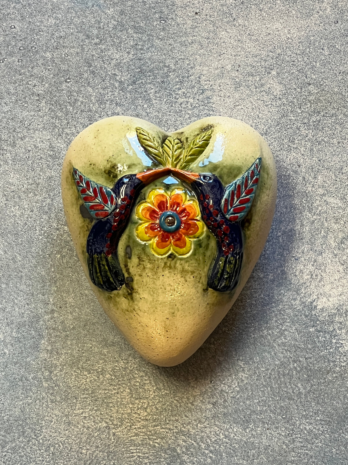 Ceramic Heart with whale Wall Art - Limited Edition
