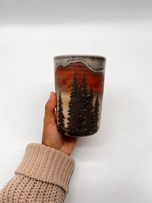 Pint Tumbler ~ Pine silhouette