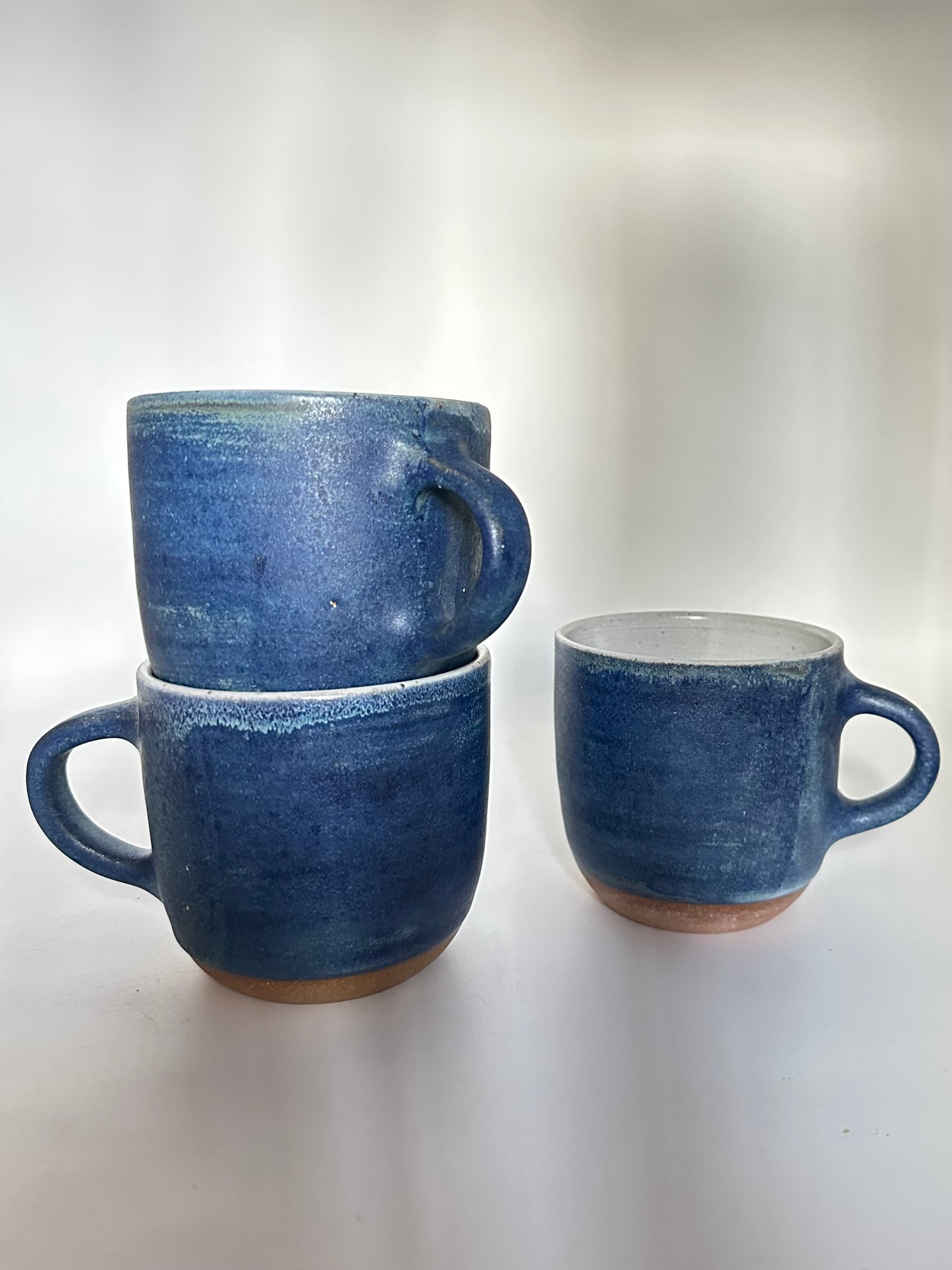 Mug ~ Denim blue matte + white satin interior