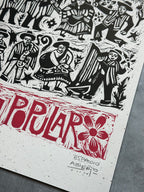 Fiesta Popular ~ Linocut Print - 19.5”x14.5”