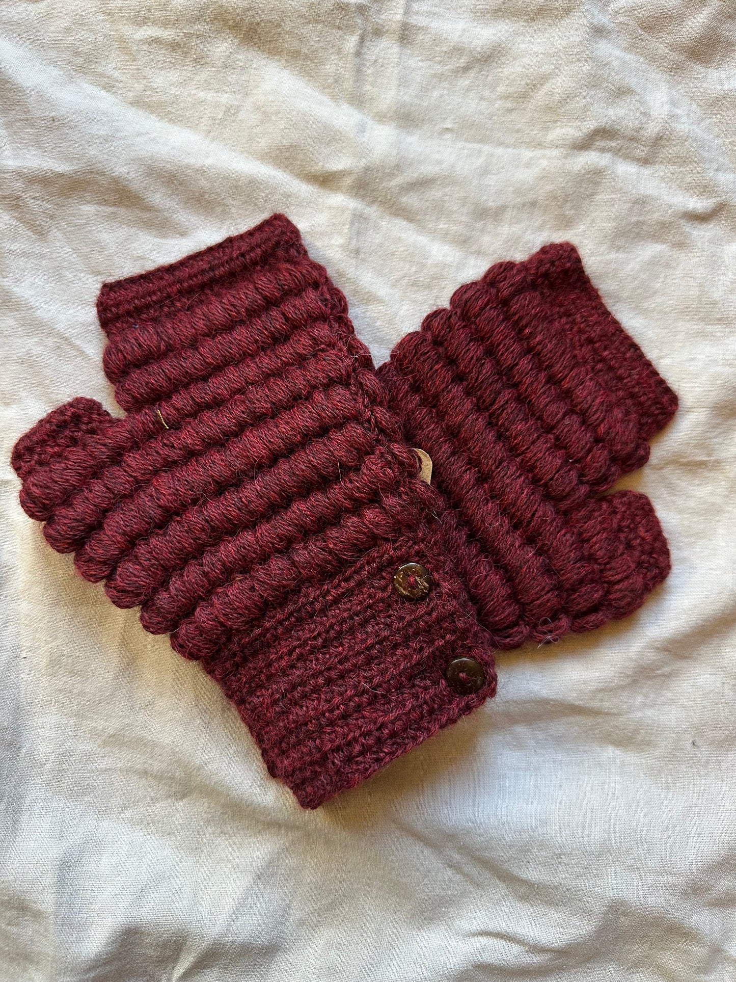 Fingerless 100% Baby Alpaca Gloves