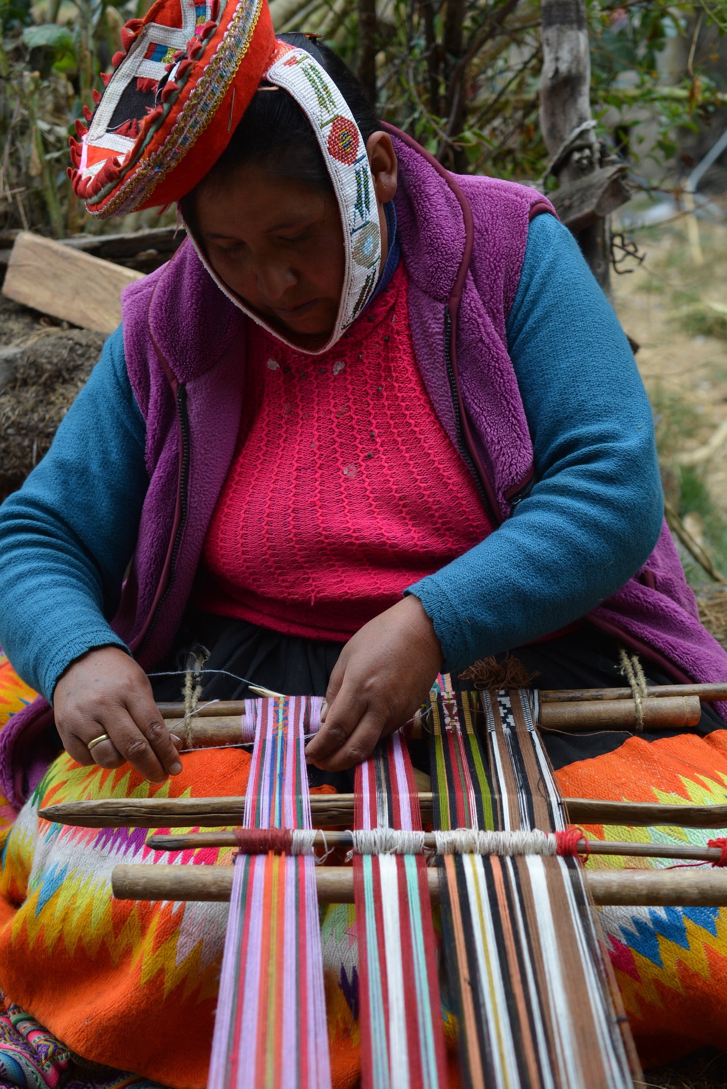 Patacancha ~ Alpaca wool ~ Square tapestry