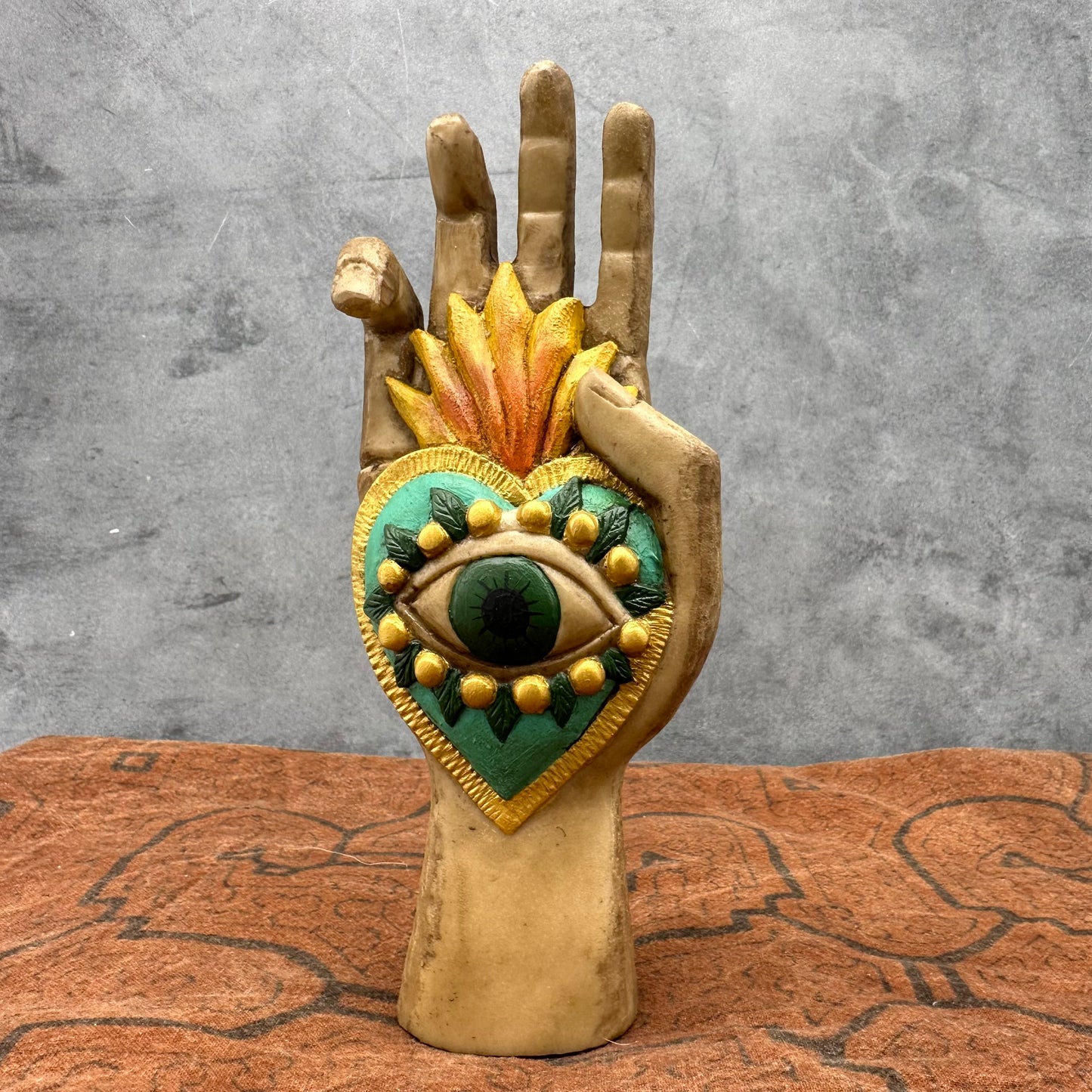 Mano Corazon con Ojo - Turquoise