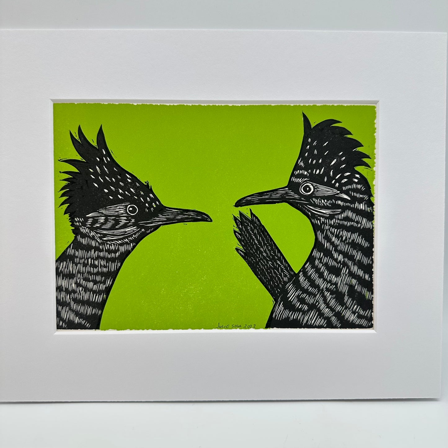 Double roadrunner ~ green ~ 8x10