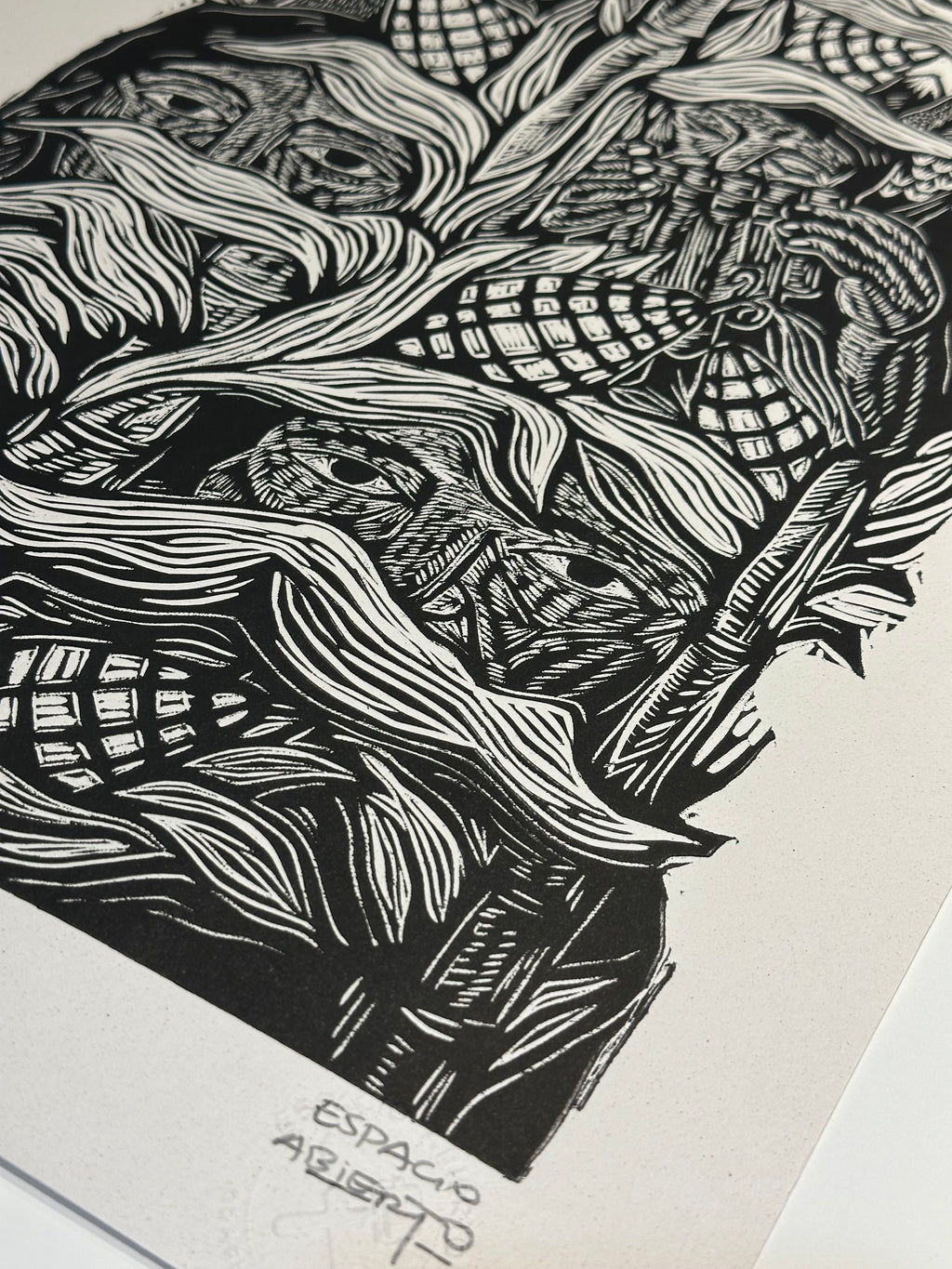 Maizal ~ Linocut Print 18” x 13.5”