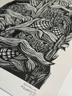Maizal ~ Linocut Print 18” x 13.5”