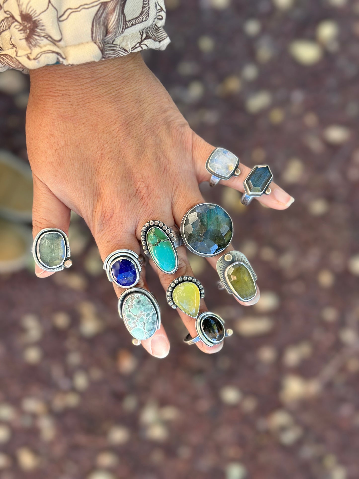 Royston Turquoise and Sterling Silver Ring ~ Fits size 8.25