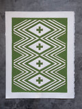 Be strong - Hada’ íínótni - Relief Print with gold lines 11”x14”