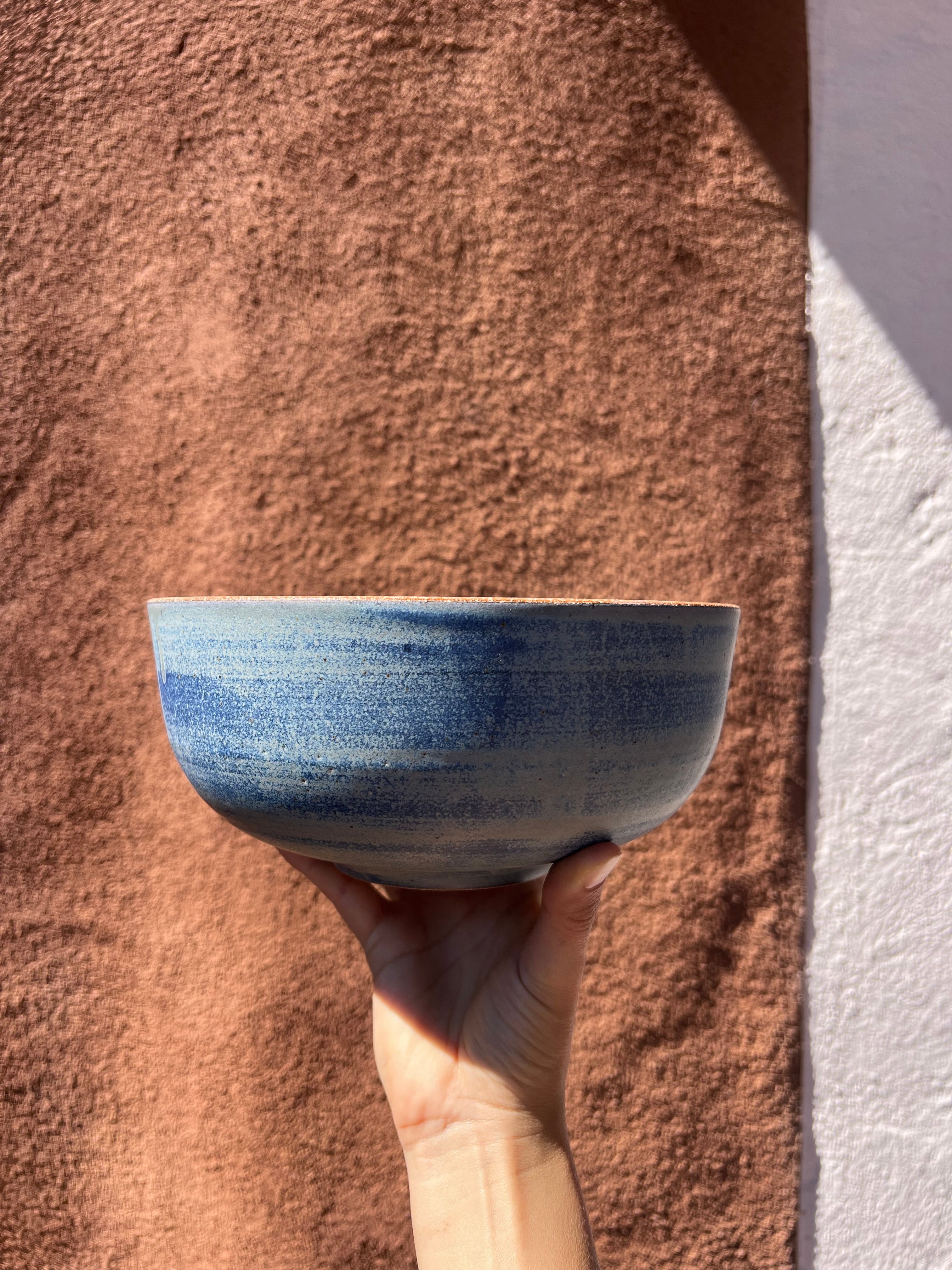 Denim Blue Serving Bowl - Stoneware - 8” round