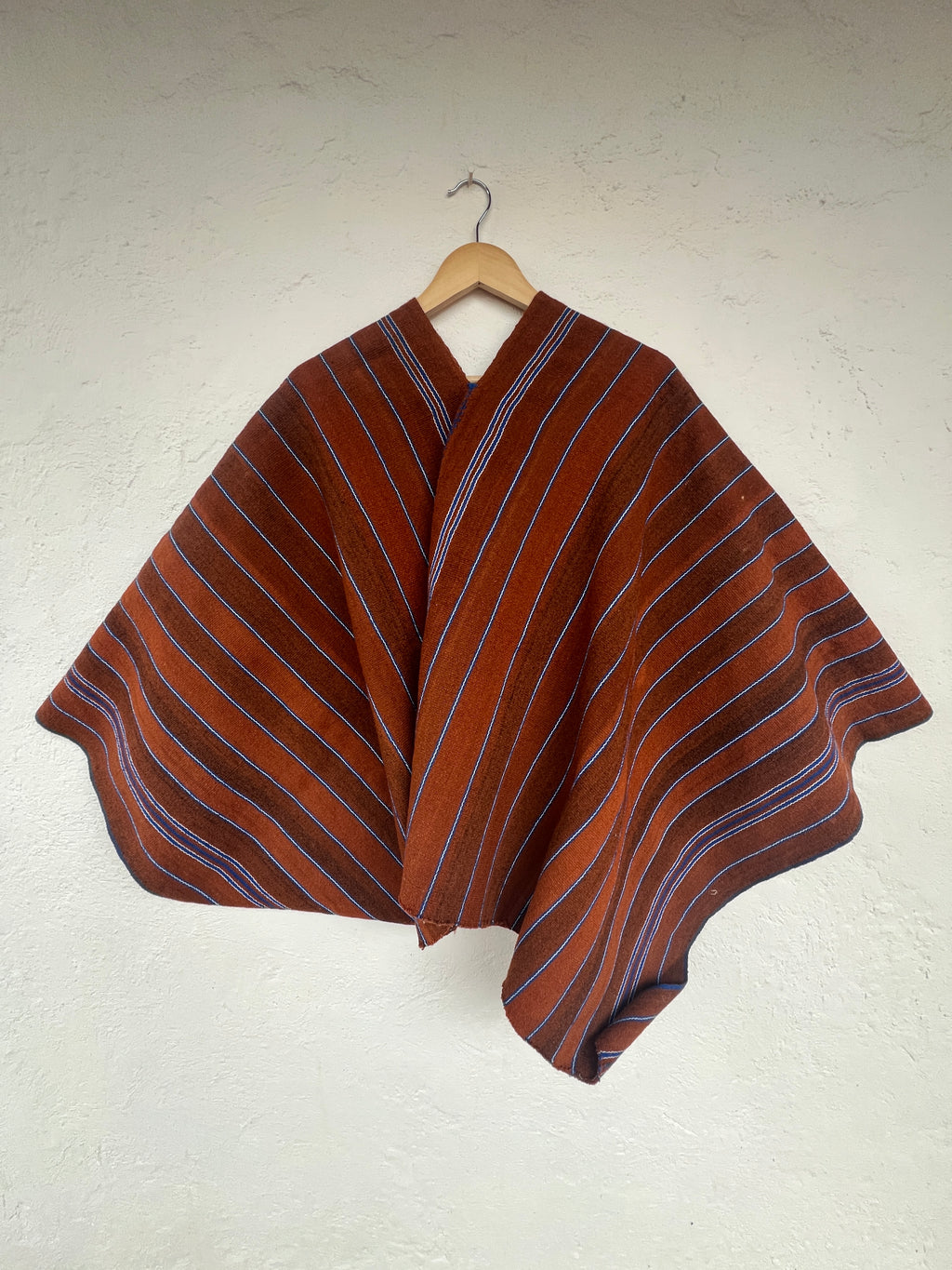 Handwoven Wool Poncho