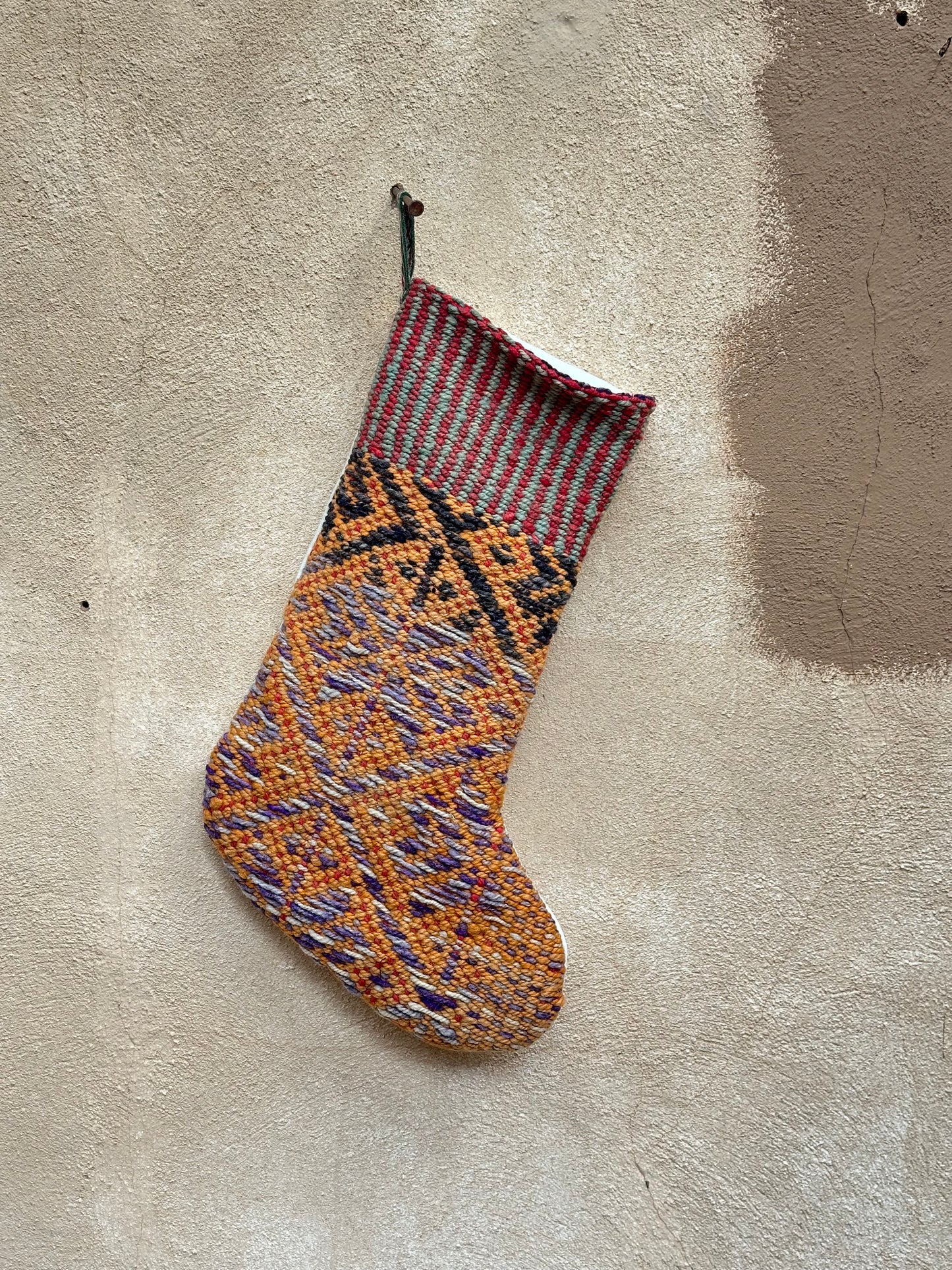Stockings - solid color back - upcycled Andean Textiles