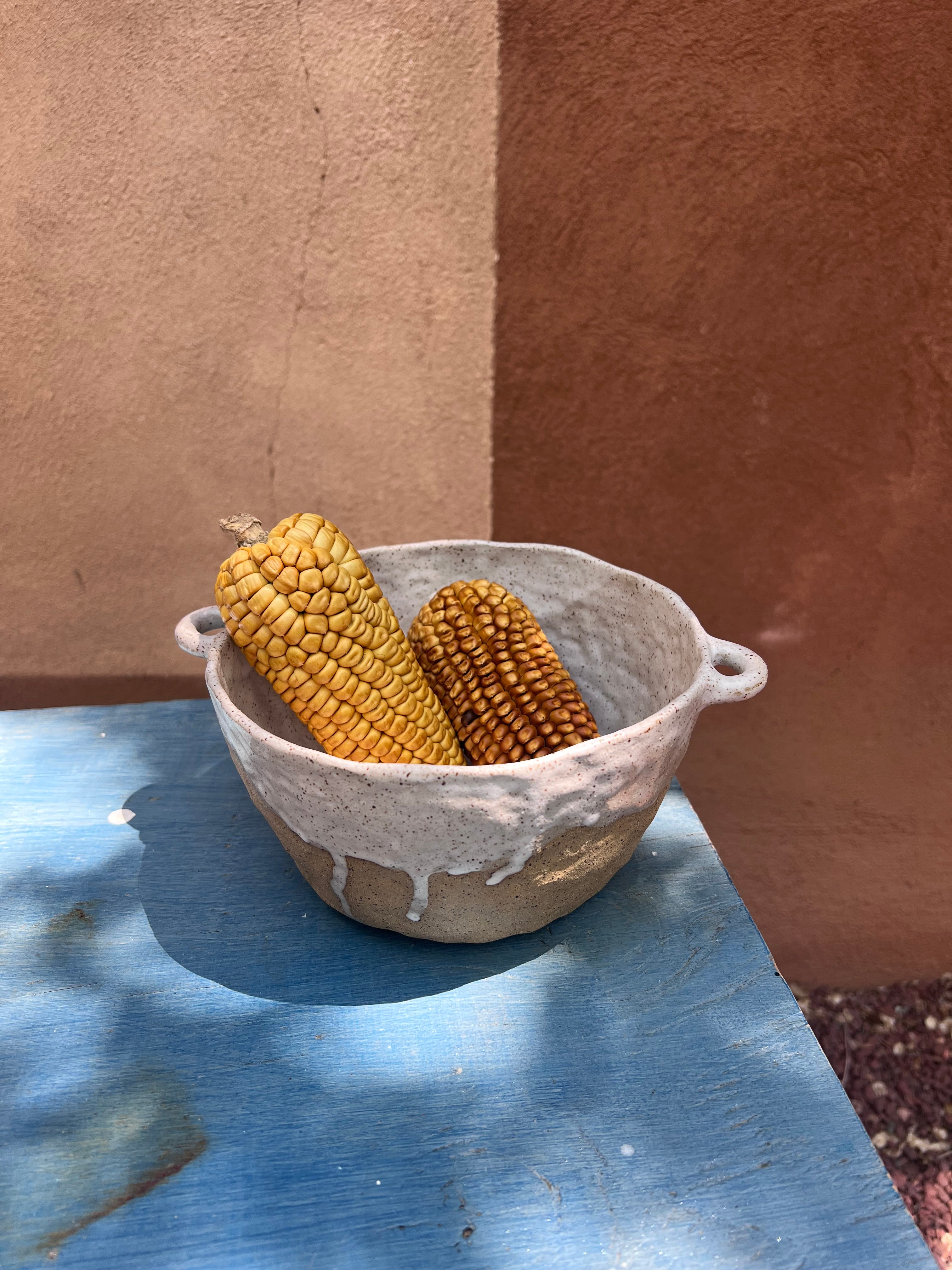 Off White Speckled - Ceramic Serving Bowl - Medium Size