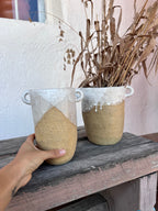 Off White Speckled - Vase