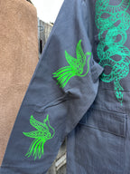 French Vintage Workwear Jacket - Pont-a-Mousson - Screenprinted