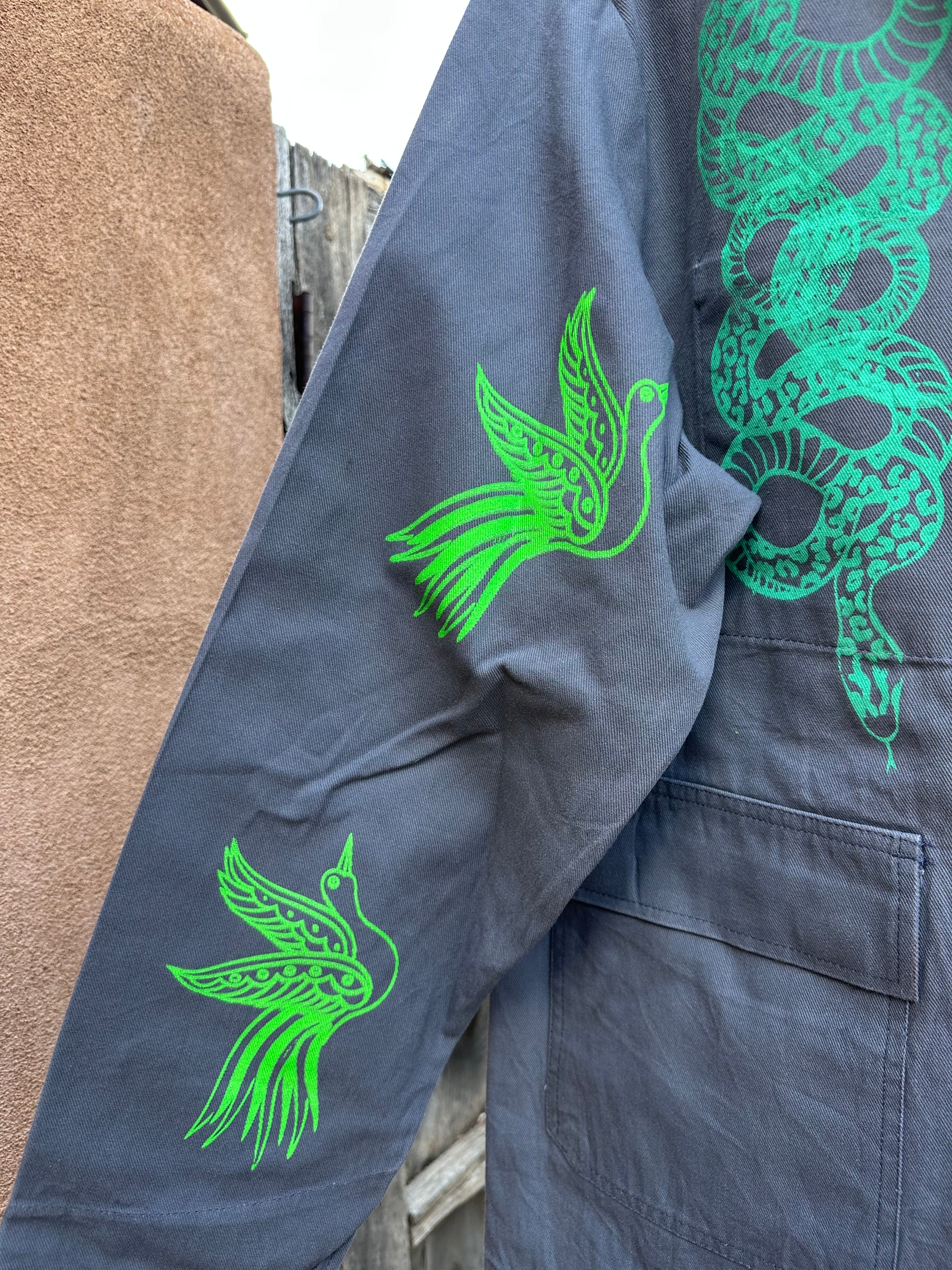 French Vintage Workwear Jacket - Pont-a-Mousson - Screenprinted