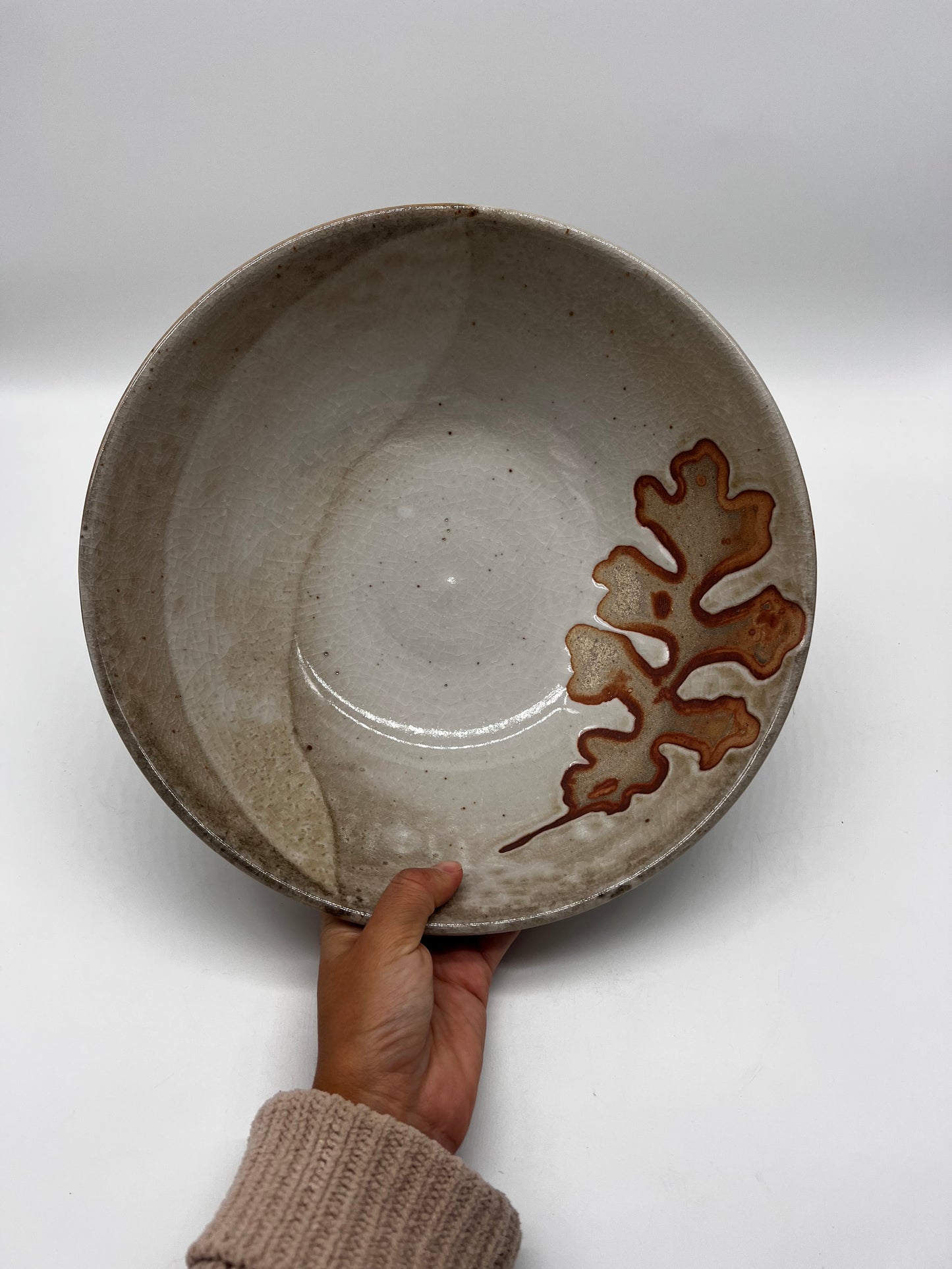 Salad bowl ~ Large size ~ Oak Leaves