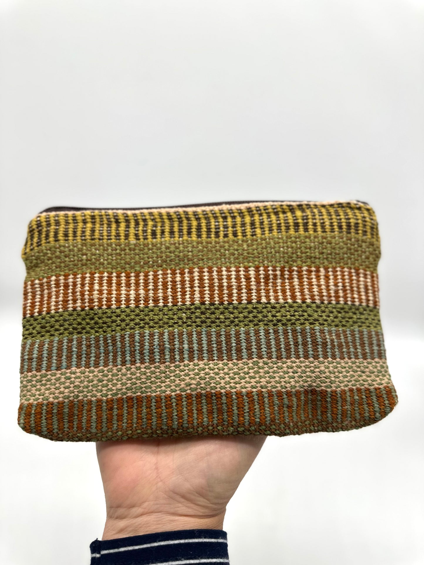 Flat Pouches ~ Earth Tones ~100% sheep wool textiles