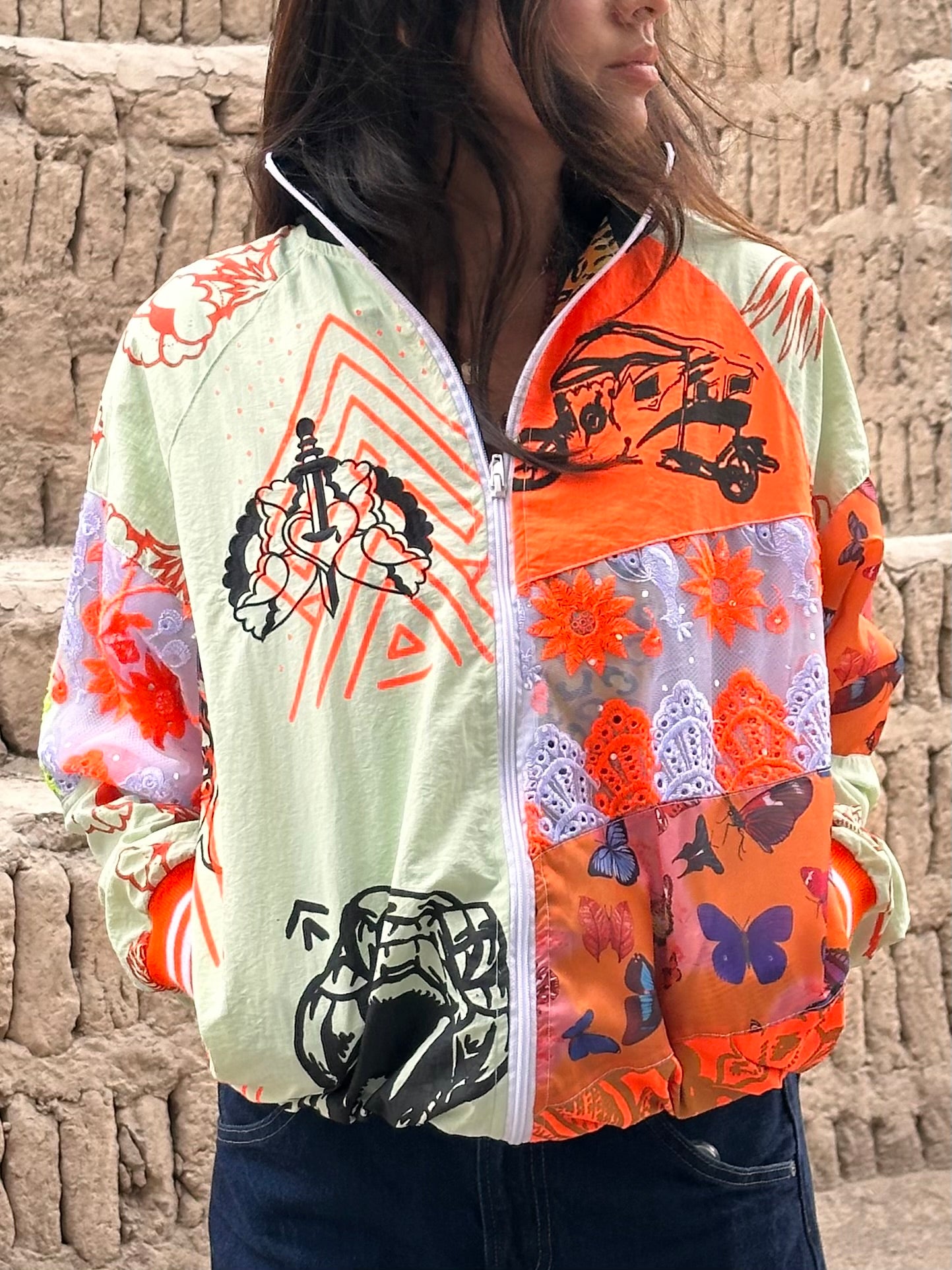 Windbreaker - one of a kind - Large