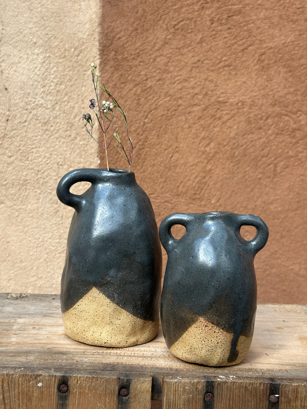 Charcoal Bud Vases - Two sizes
