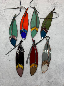 Feather - stained glass