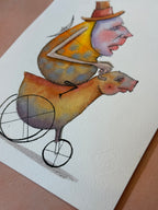 10x12 framed ~ Migrantes - Original illustrations