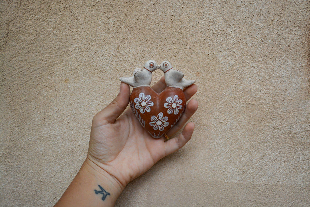 Little heart with birds - wall