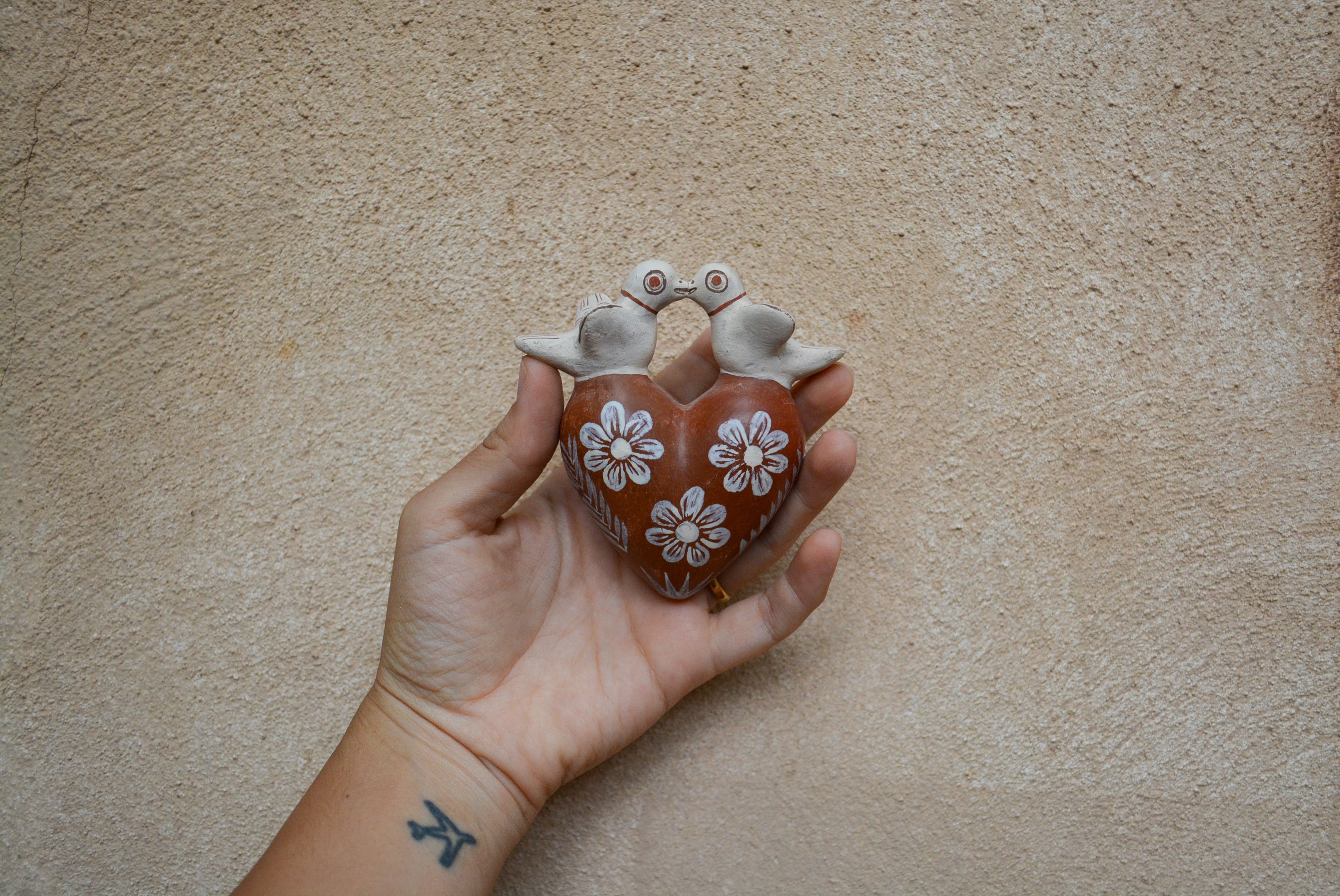 Little heart with birds - wall