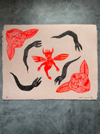 Diabla - Lino Print 11.5" x 15"